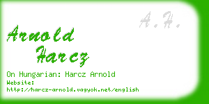 arnold harcz business card